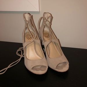 Nude lace up 3.5” heels - VINCE CAMUTO - size 6.5